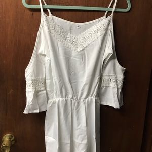 White lace romper